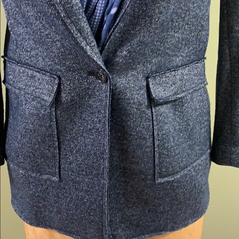 Banana republic blue tweed wool blazer - Picture 3 of 7